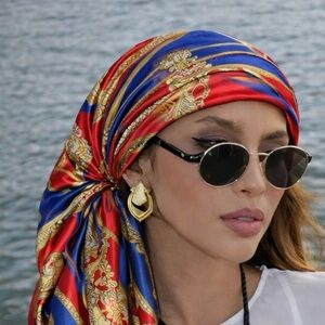 The queen that you are satin/poly style scarf 35” by 35”